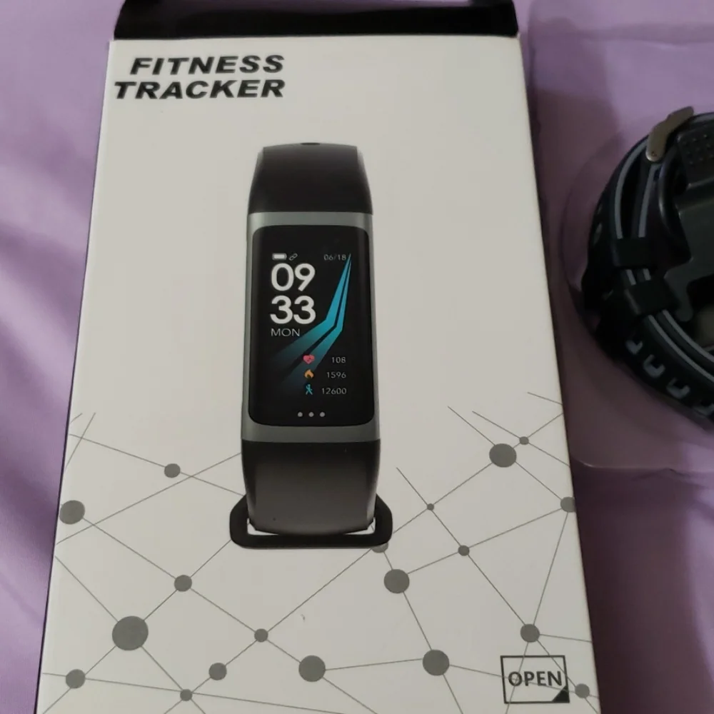 Smart band Black smart watch smart band fitness watch unisex